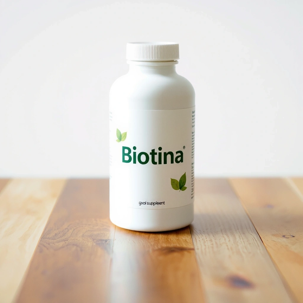 Frasco de Biotina para el crecimiento del cabello